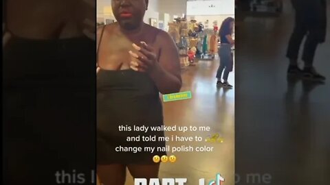 jealous older woman confronts younger attractive woman