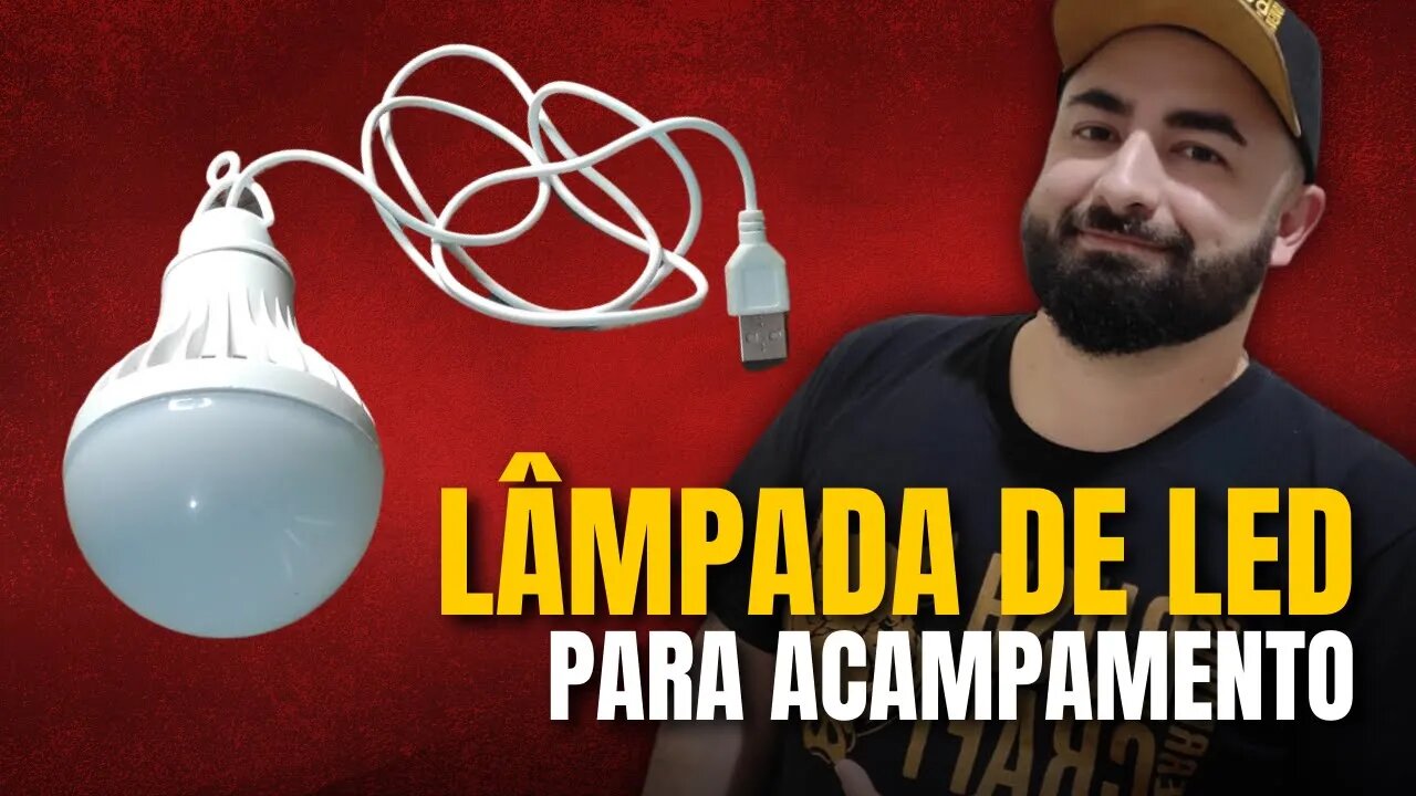 LÂMPADA DE LED DE 5 VOLTS PARA ACAMPAMENTO