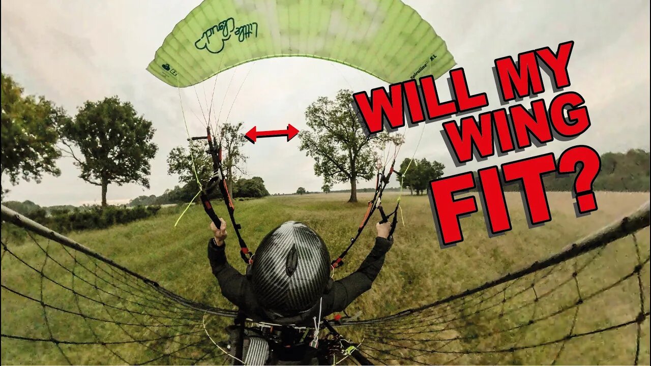 Raw PARAMOTOR low flying