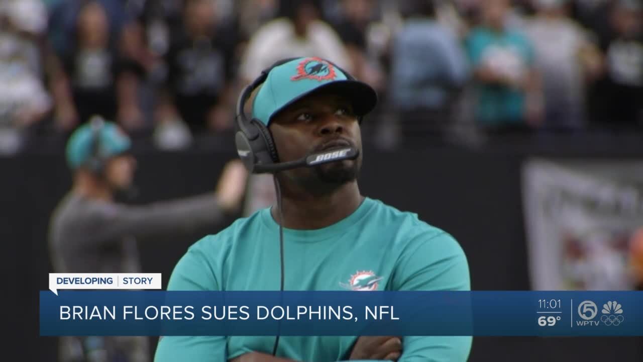 Fired Miami Dolphins coach Brian Flores sues NFL, alleging racist hiring