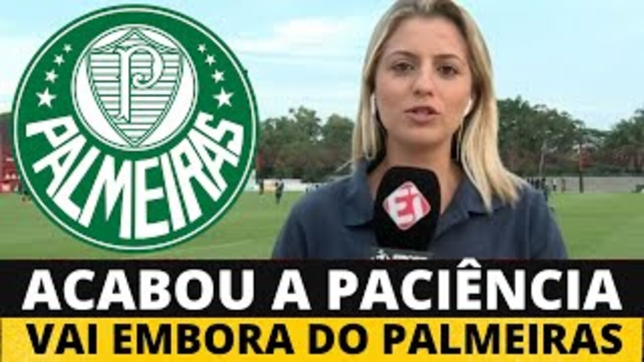 SAIU AGORA! TORCIDA FOI A LOUCURA! ACABOU DE ANUNCIAR! NOTÍCIAS DO PALMEIRAS