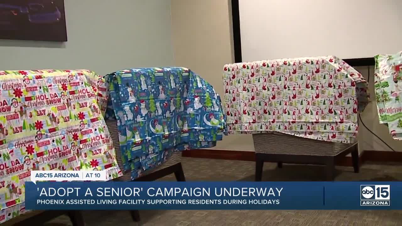 "Adopt a Senior" campaign at a local assisted living facility