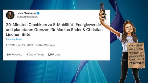 Die totale Blamage der Luisa Neubauer=Reemtsma und Rothschild-Dynastie und die Grünen Wellensurfer!