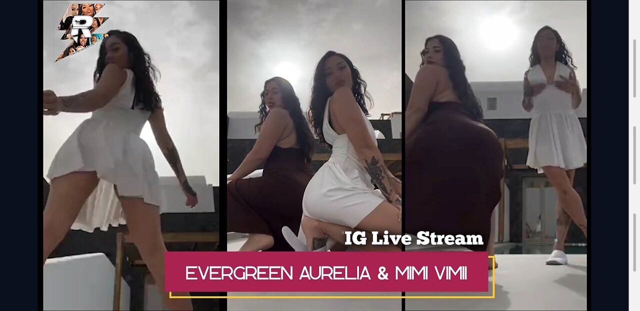 Evergreen Aurelia & Mimi Vimii Twerking in dresses