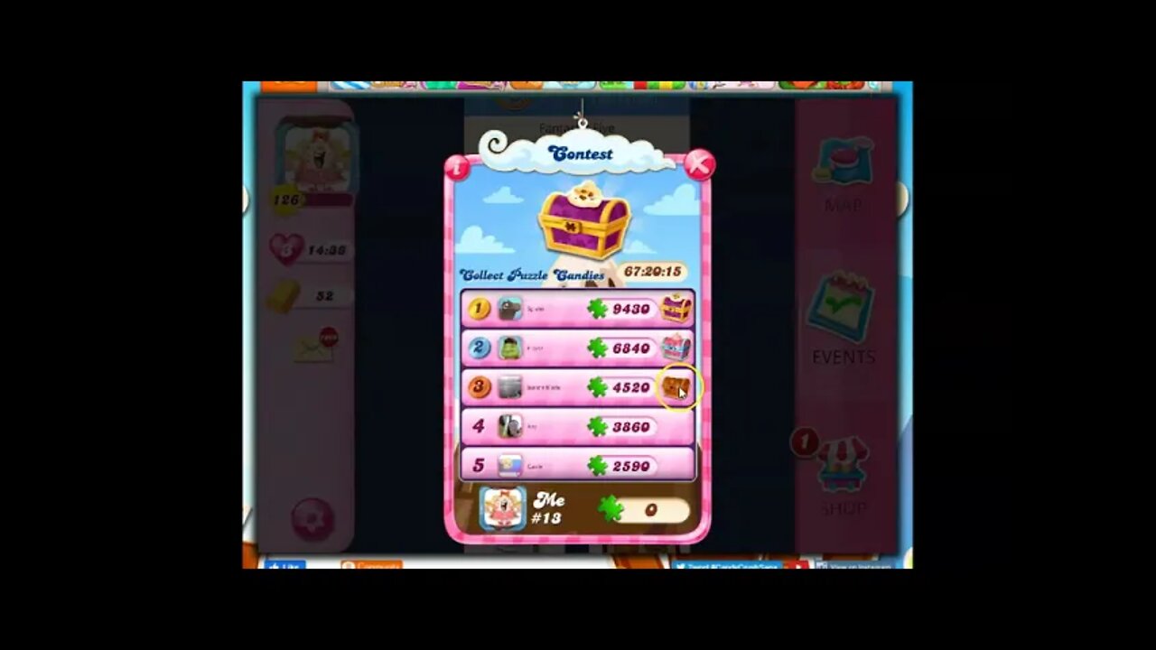 Candy Crush Puzzle Pursuit with Green Puzzle Piece Candies