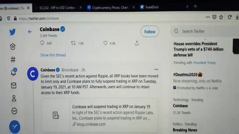 XRP COLLAPSES ON COINBASE NEWS