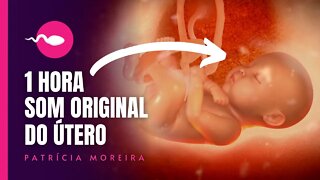 SOM DO ÚTERO PARA O BEBÊ DORMIR | 1HORA do som favorito do bebê - SOM ORIGINAL - Boa Gravidez