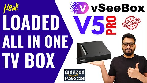 New V5 Pro vSeeBox Android TV Streaming Box | Entertainment Powerhouse