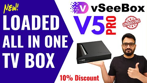 New V5 Pro vSeeBox Android TV Streaming Box | Entertainment Powerhouse