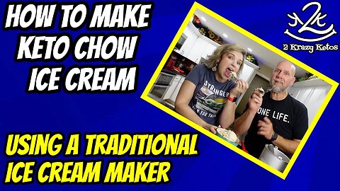 How to make Keto Chow Ice Cream using an ice cream maker