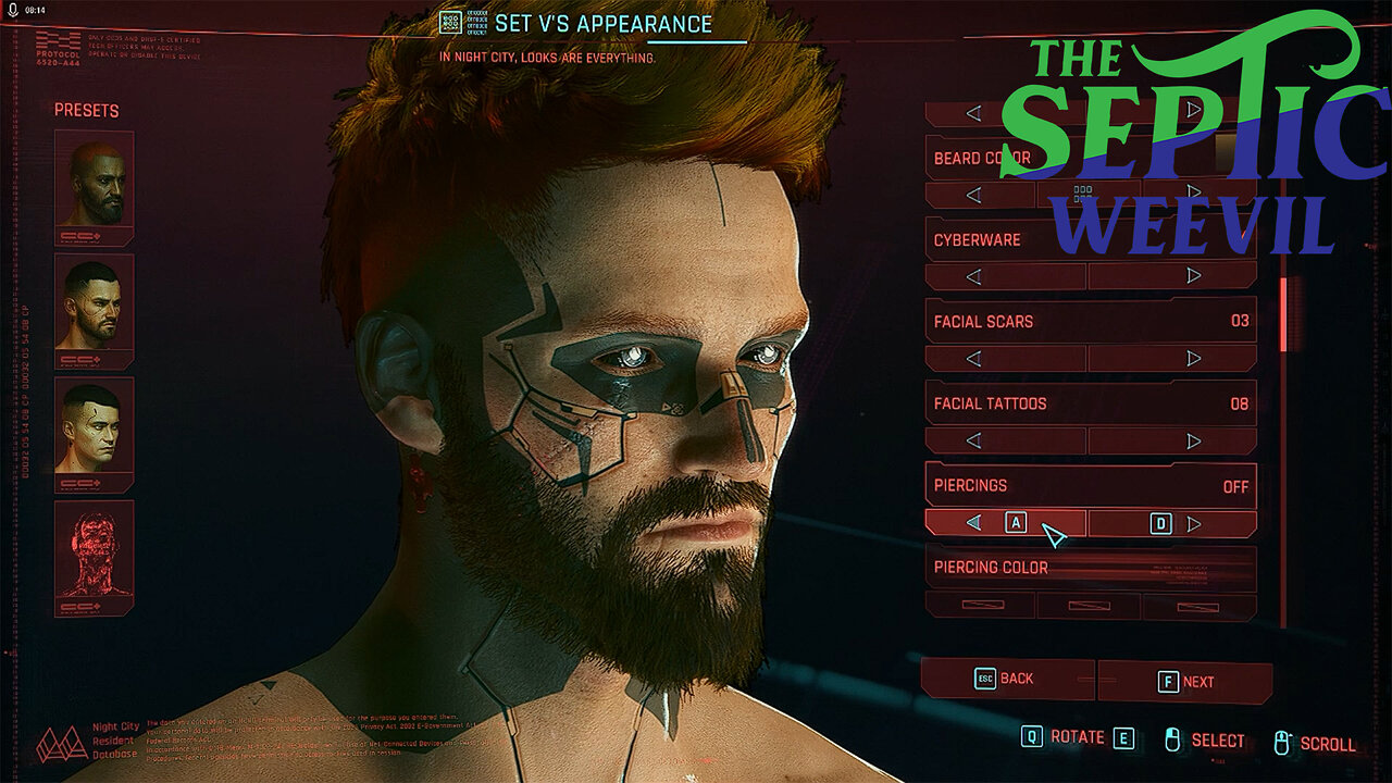 CyberPunk 2077, Eps01 Character Creator