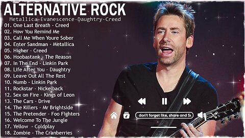 Nickelback, 3 Doors Down, Evanescence, Metallic...- Best Of Alternative Rock Complication