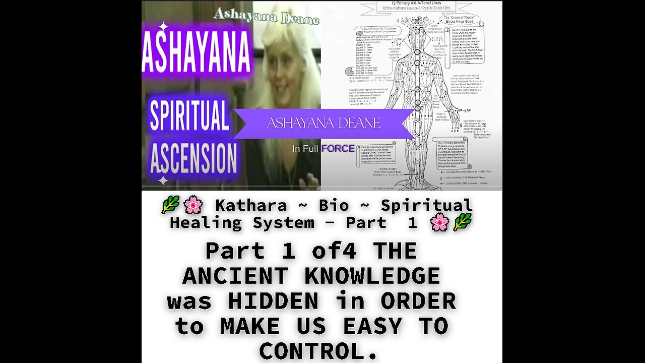 Kathara Bio Spiritual Healing System Part 1 of4 THE ANCIENT KNOWLEDGE was HIDDEN in ORDER to MAKE US