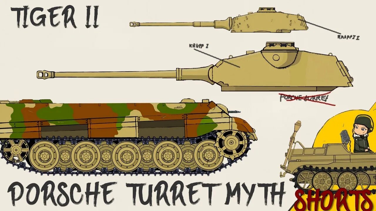 Tiger II Porsche Turret Myth #Shorts 1