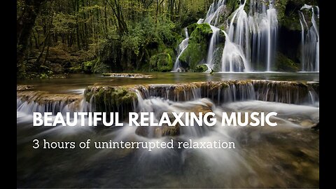 Beautiful relaxing music - music for stress relief, music for sleep, soothing music. Waterfalls.