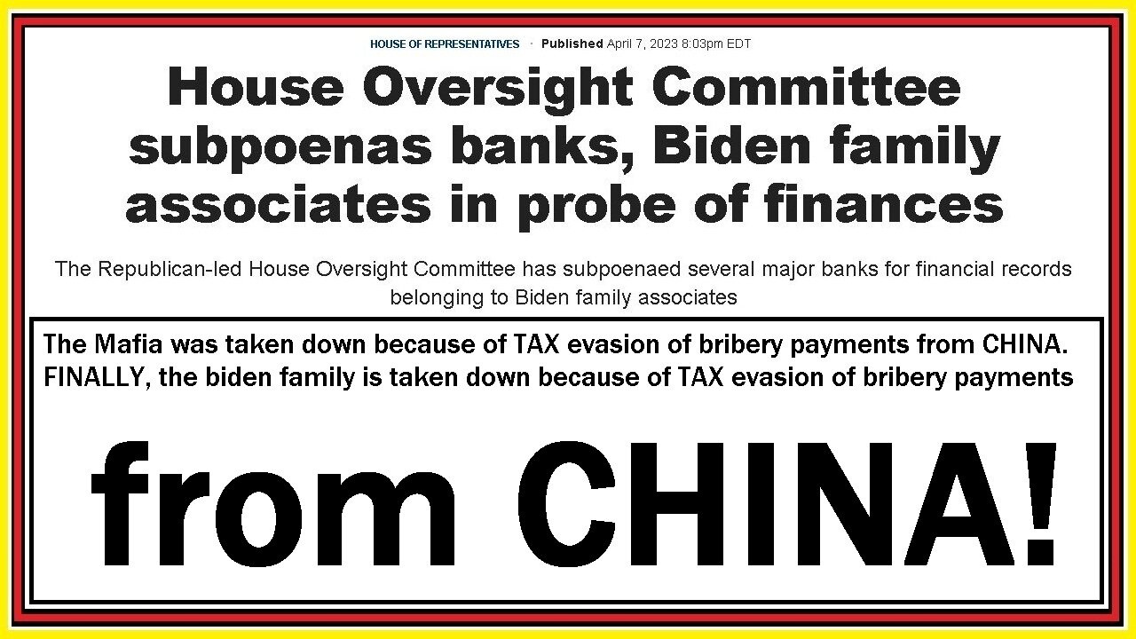 biden subpoena for treason with CHINA as a Secret Agent