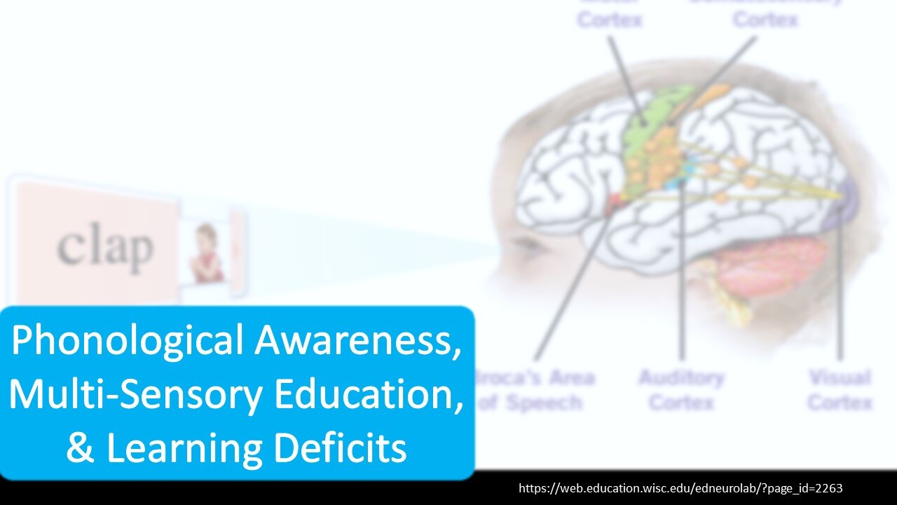 Phonological Awareness, Multi-Sensory Education, & Learning Deficits