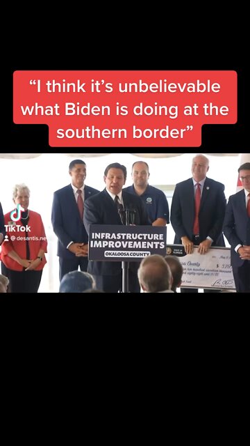 “I think it’s unbelievable what Biden is doing at the southern border”