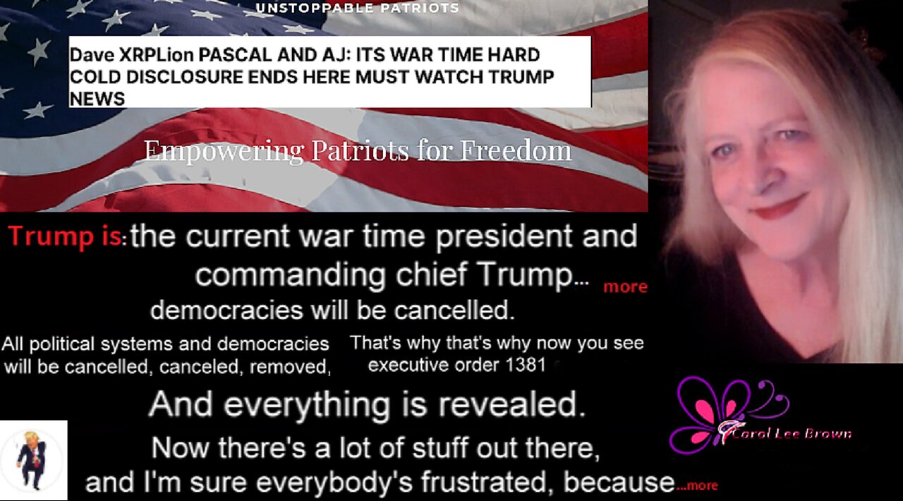 ✌💥🙏Dave XRPLion PASCAL AND AJ: ITS WAR TIME HARD COLD DISCLOSURE ENDS HERE MUST WATCH TRUMP NEWS