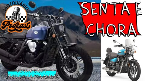 Senta e CHORA METEOR: CUSTOM nova A VISTA. Keeway K-light 250V vai te PEGAR