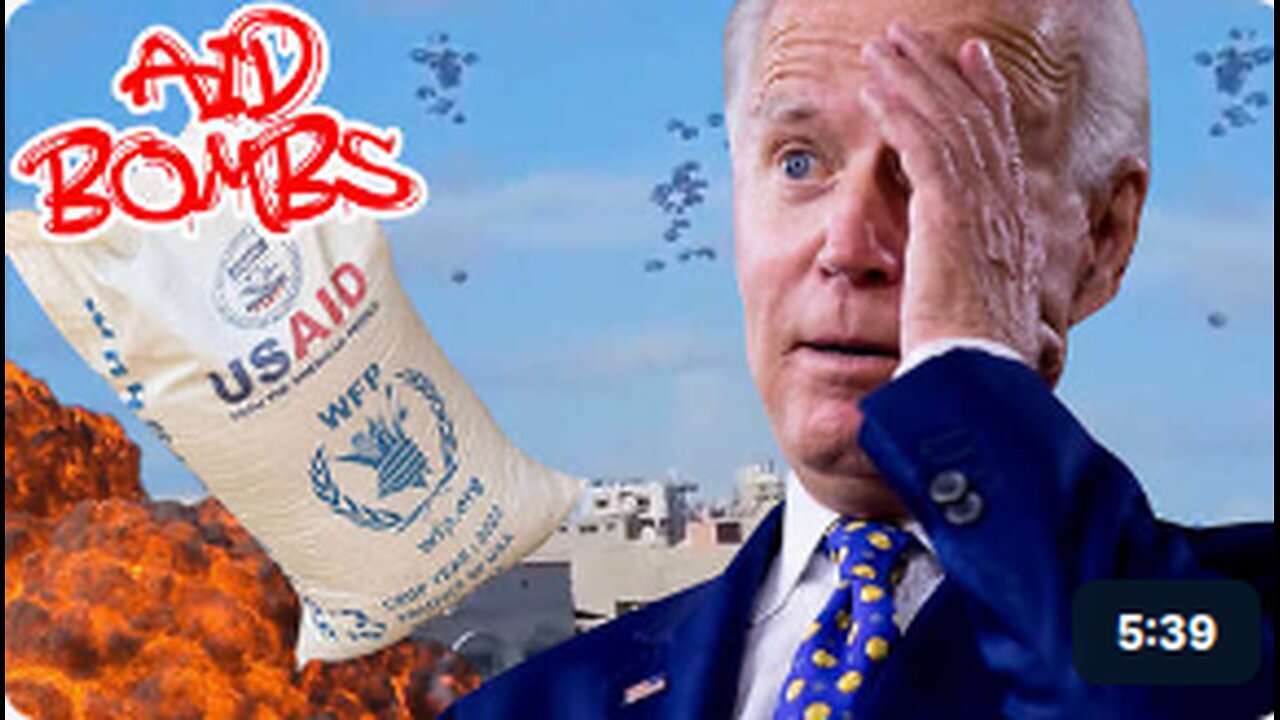 Biden Kills Five In Gaza With Aid Care Packages After Parachutes Don’t Deploy