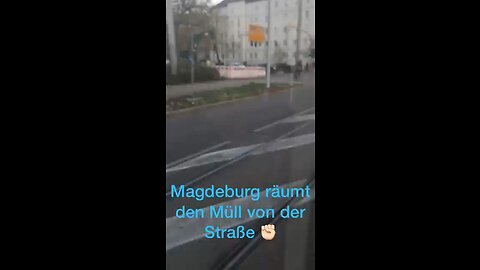 Magdeburg räumt den Müll von der Straße