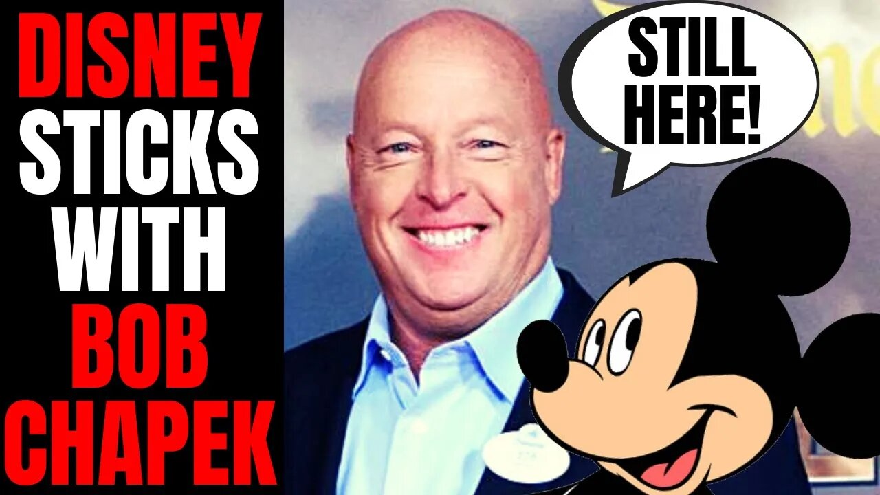 Bob Chapek Gets 3 MORE YEARS As Disney CEO After DESTROYING Disney Stock With Woke Virtue Signaling