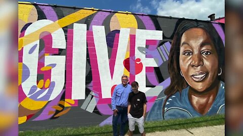Jackson Man Paints Mural To Honor Local Woman Known For Giving Back