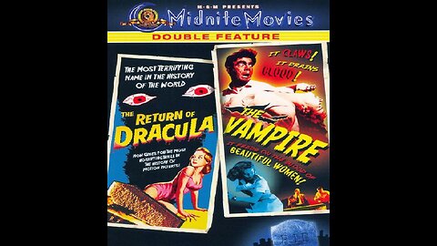THE RETURN OF DRACULA 1958 & THE VAMPIRE 1957 Vampire Horrors DOUBLE FEATURE