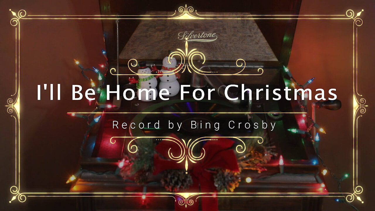 I'll be home for Christmas played on 100 year old phonograph