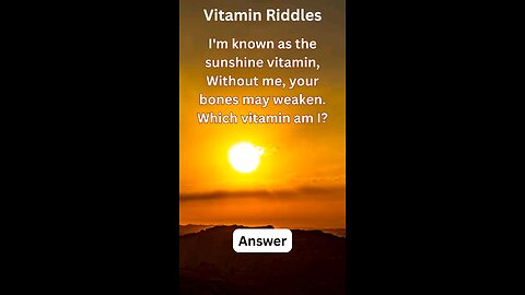 Vitamin Riddles