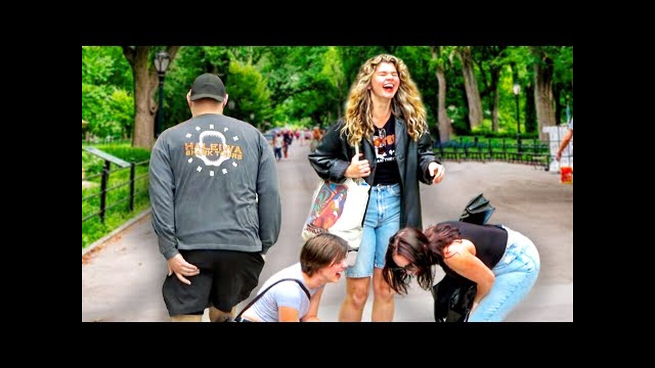 Funny WET Fart Prank in Central Park! All ABOARD!