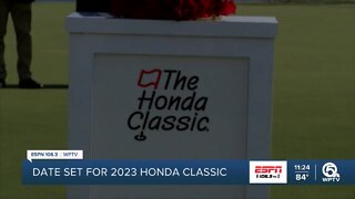 Honda Classic date set