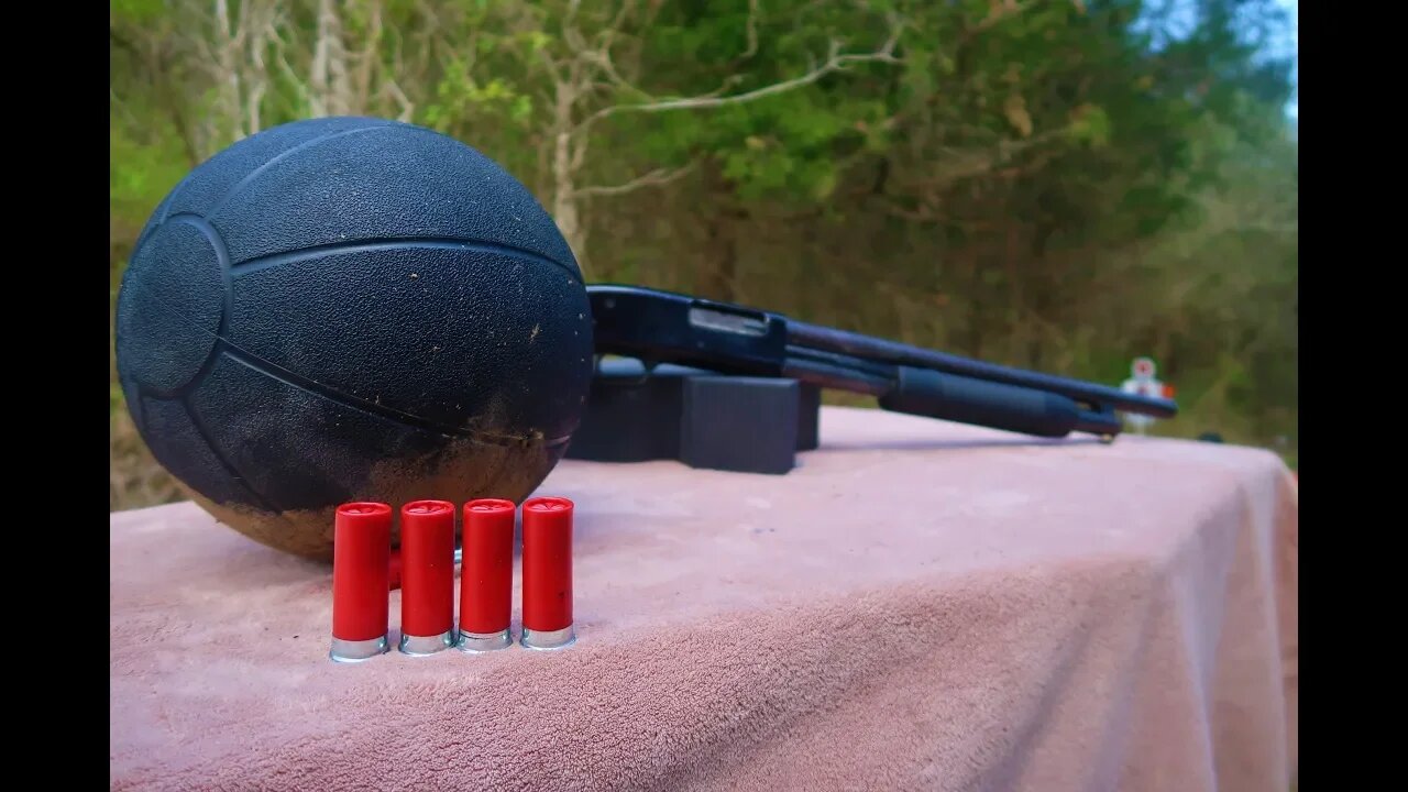 12 guage vs Medicine Ball