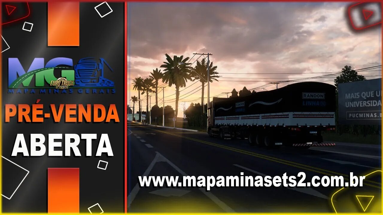 Lançamentto Pré-Venda Mapa Minas Gerais Euro Truck Simulator 2 2022