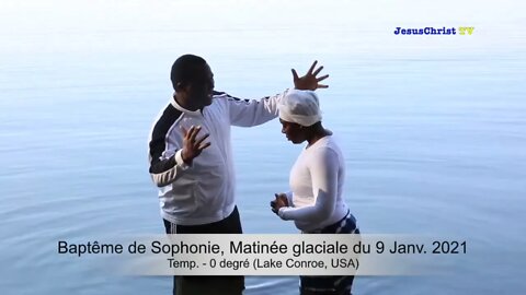 Baptême de Sophonie, Matinée glaciale du 9 Janv 2021~Température Moins 0 degré Lake Conroe USA