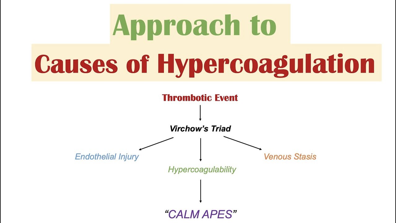 "Excessive Clotting" (HYPERCOAGULATION) | Virchow’s Triad | Causes of Venous and Arterial Thrombosis