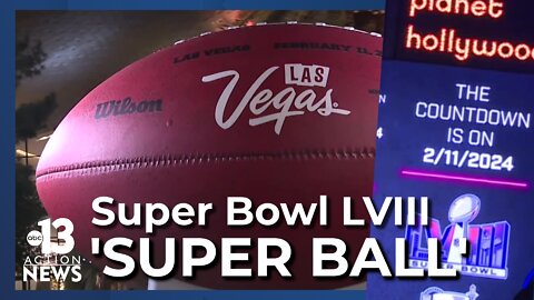 'Super Ball' arrival proclaims beginning of Super Bowl LVIII celebrations