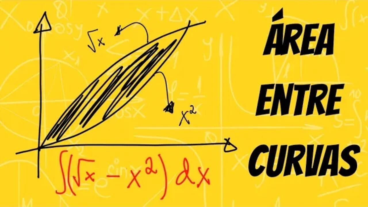 (COMO CALCULAR) ÁREA ENTRE CURVAS | INTEGRAL DEFINIDA | TERÇA DO CALCULO | @Professor Theago