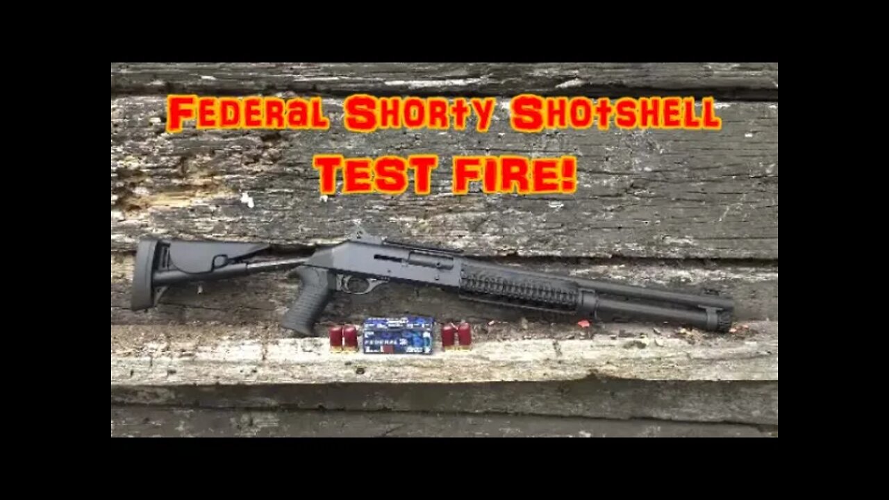 Federal Shorty Shotshell TEST FIRE!