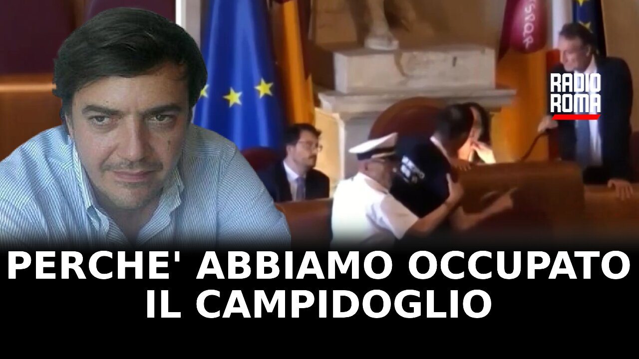 A "Roma di Sera" l'Assessore del Municipio VI Bonelli spiega perché hanno occupato Campidoglio