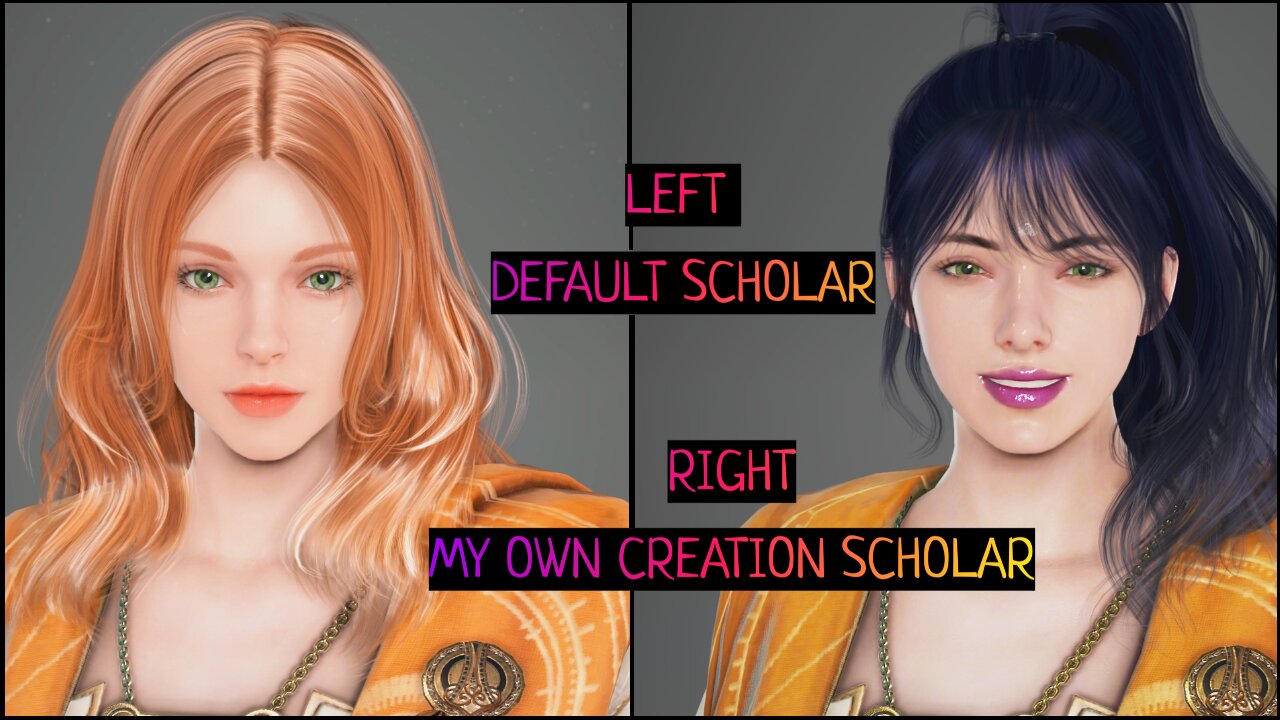 BDO Scholar Default Model vs My Own Scholar Creation for Black Desert Online