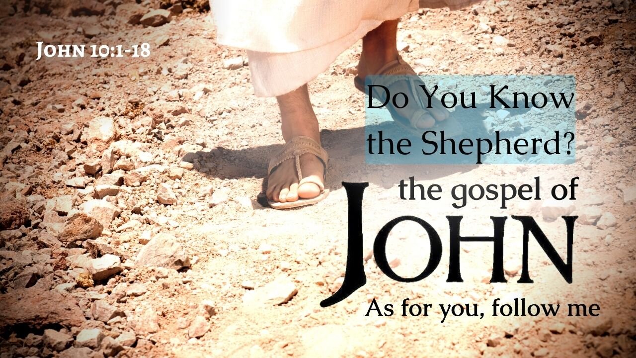 "Do You Know the Shepherd?" John 10:1-18