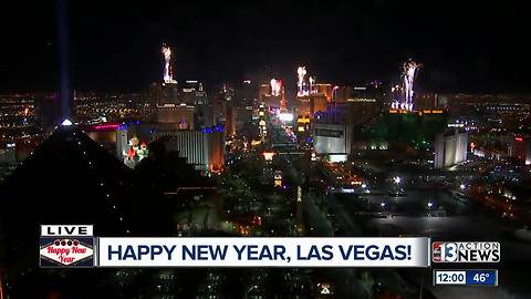 Fireworks on New Year's Eve 2017