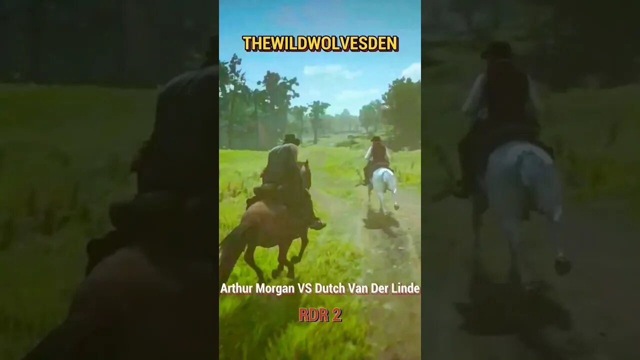 Arthur Vs Dutch Van der Linde horse 🐎 race #rdr2 #shorts #trending #youtube