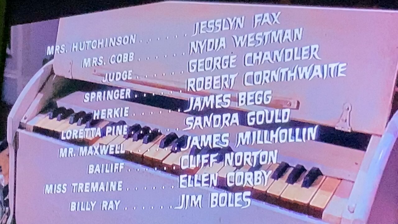 The Ghost of Mr. Chicken Credits and Ending 1966