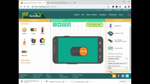 تطبيق ريموت إكس واي - اصنع بنفسك برنامج للتحكم في أردوينو عن طريق المحمول من خلال البلوتوث
