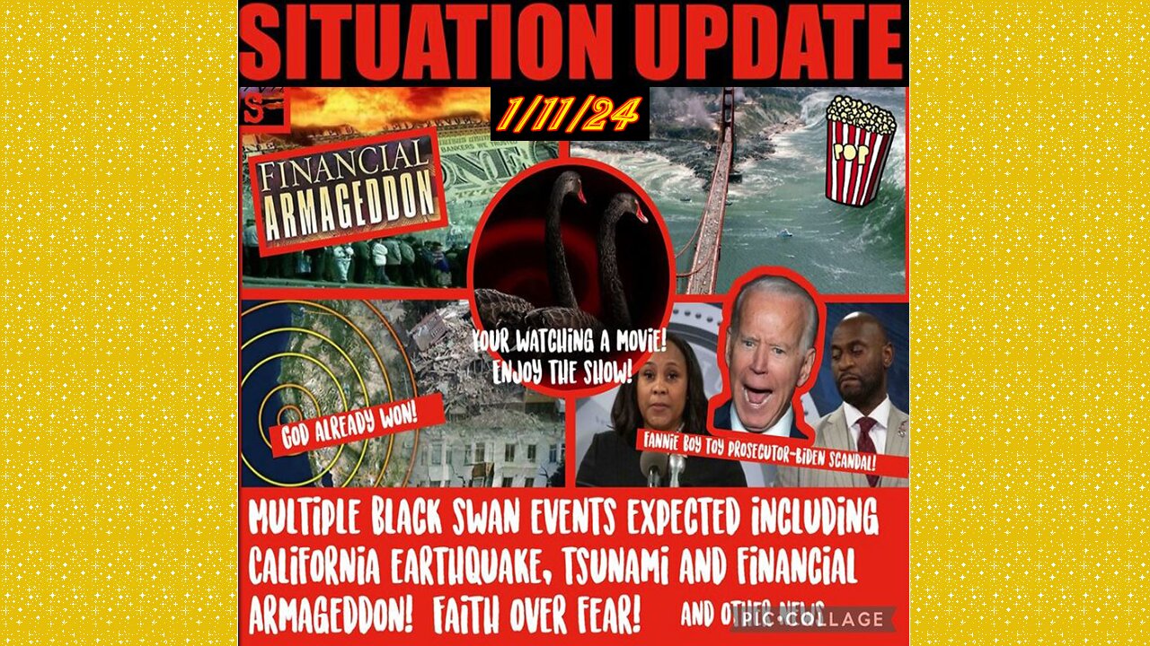 SITUATION UPDATE 1/11/24 - Prosecutor Boyfriend/Biden Scandal, Rabbi Riots And Trafficking Tunnels