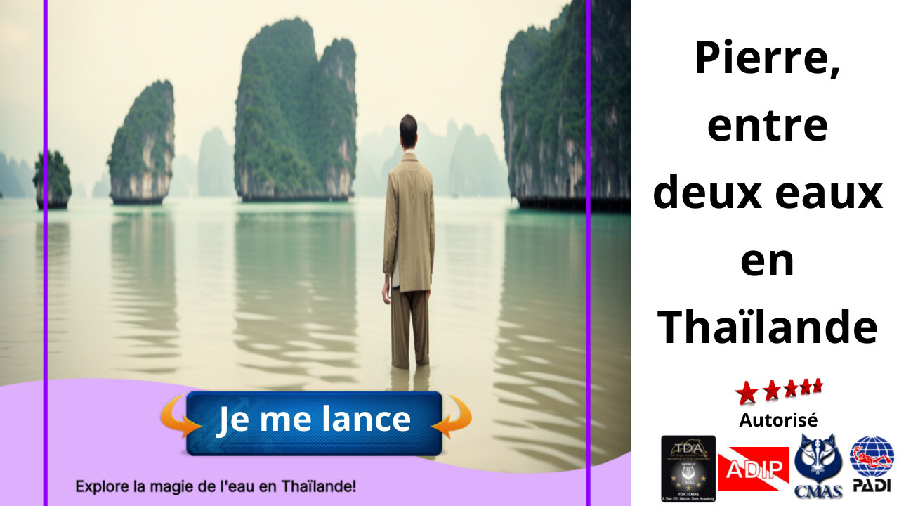 Pierre, entre deux eaux en Thaïlande