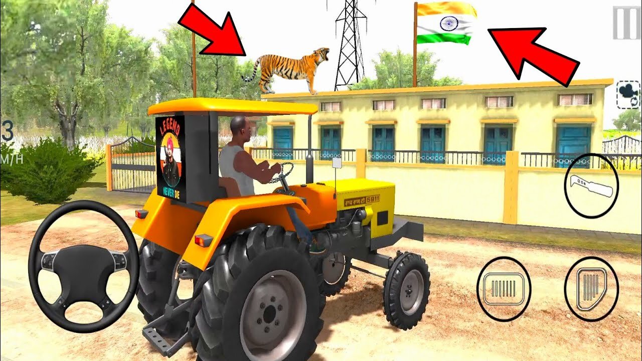 Indian Tractor Simulator 3D || Village Tractor Simulator Driving Game || New Update 2024